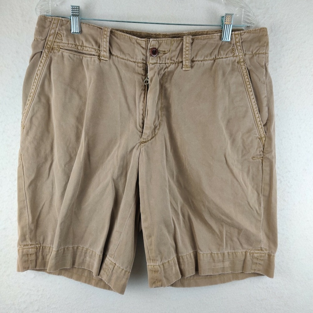 Polo By Ralph Lauren Mens Chino Khaki Casual Shorts Tan Size 32